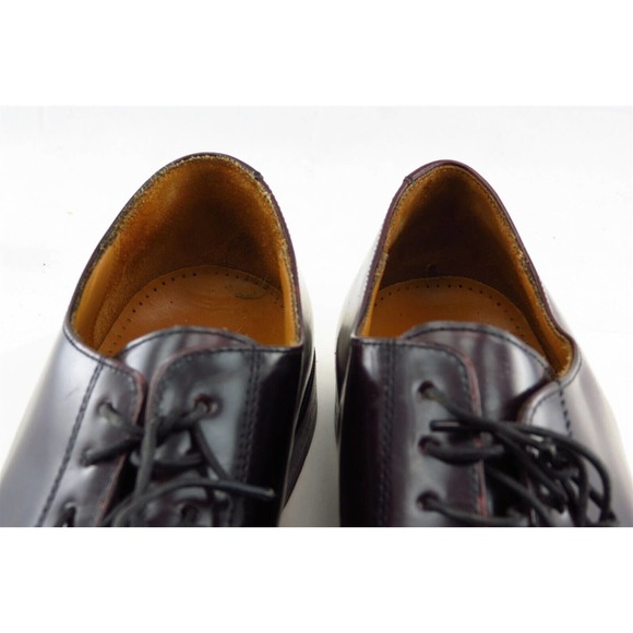 Cole Haan Shoes Sz 9 D‎ Almond Toe Brown Derby Oxfords Leather Men - Picture 3 of 8